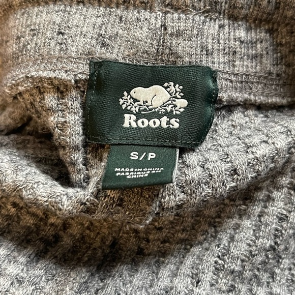ROOTS WAFFLE SWEATPANTS SMALL - Picture 2 of 2